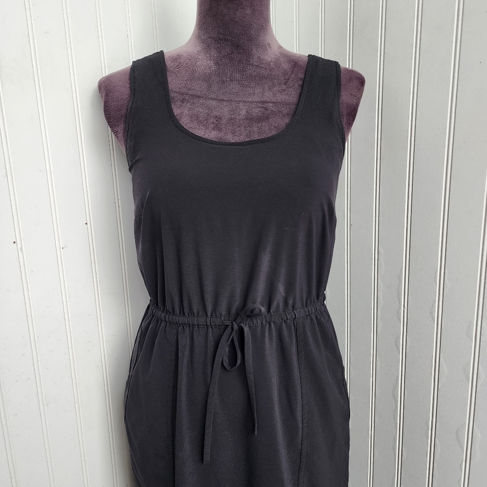 Soma Black Sleeveless Drawstring Waist Dress - Picture 3 of 15